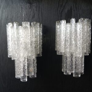 Vintage Murano Glass Wall Scones